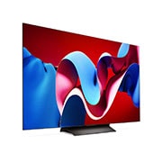 LG 55 אינץ' LG OLED evo AI C4 טלוויזיה חכמה 4K עם מעבד בינה מלאכותית אלפא 9 דור 7, שלט חכם, דולבי ויז'ין webOS24, ‏2024 , מבט מצד שמאל על טלוויזיית LG OLED evo מסדרת OLED C4, OLED55C46LA, thumbnail 3