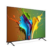 LG 98 אינץ' LG QNED AI MiniLED QNED89 , טלוויזיה חכמה 4K עם מעבד בינה מלאכותית אלפא 8, פאנל 120Hz ,שלט חכם, HDR10 ו-webOS24, ‏2024, מבט בזווית צדדית קלה משמאל על טלוויזיית LG QNED מסדרת QNED89, 98QNED89T6A, thumbnail 3