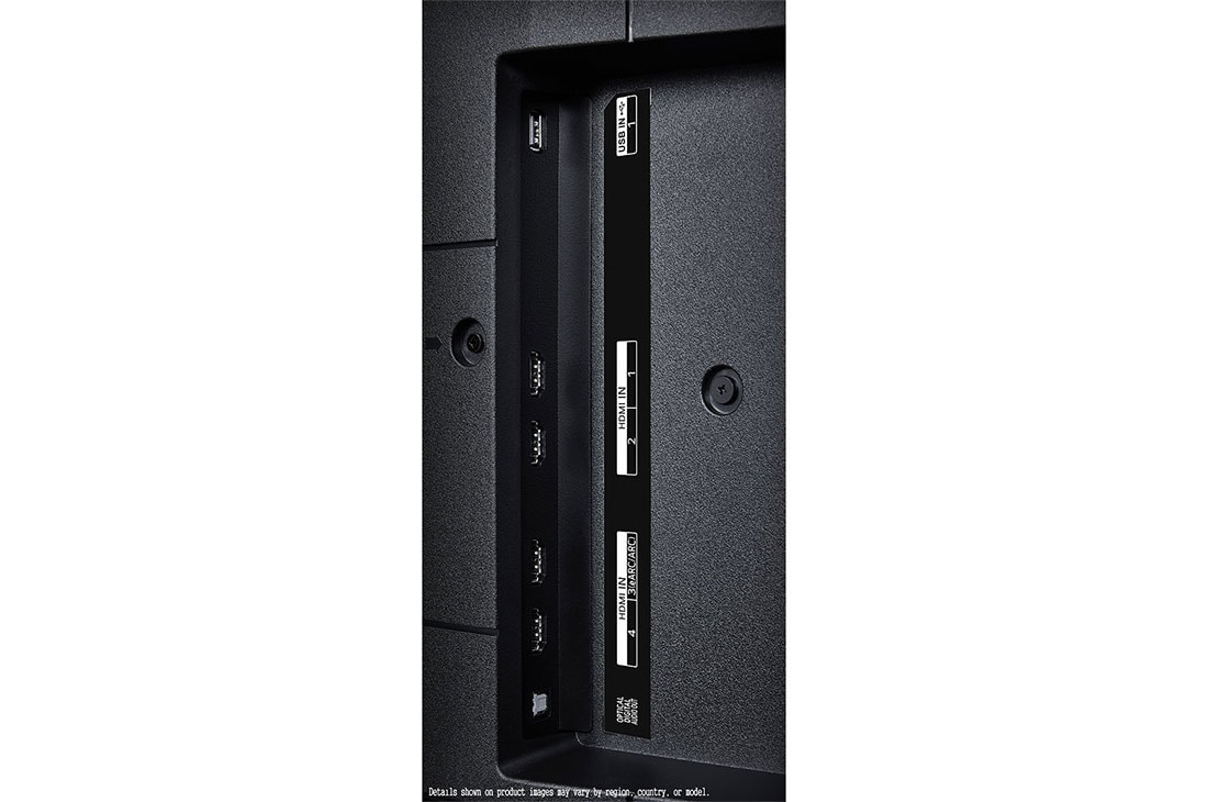 LG 98 אינץ' LG UHD UT90  , טלוויזיה חכמה 4K עם בינה מלאכותית, שלט חכם, HDR10 ו-webOS24, ‏2024, Port view, 98UT90006LA, thumbnail 14