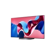LG טלוויזיית LG OLED evo CS4 4K חכמה בגודל 55 אינץ' 2024, מבט בזווית צדדית קלה משמאל על טלוויזיית LG OLED evo‏ מסדרת ‏OLED CS4, OLED55CS4VA, thumbnail 2