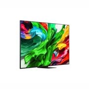 LG טלוויזיה חכמה 100 אינץ' LG QNED evo AI QNED86 ‏MiniLED 4K, תדר רענון 120Hz, שלט Magic AI, מערכת הפעלה webOS 25 ‏(דגם 2025), מבט צדדי משמאל של LG QNED evo QNED86 TV , 100QNED86A6, thumbnail 3