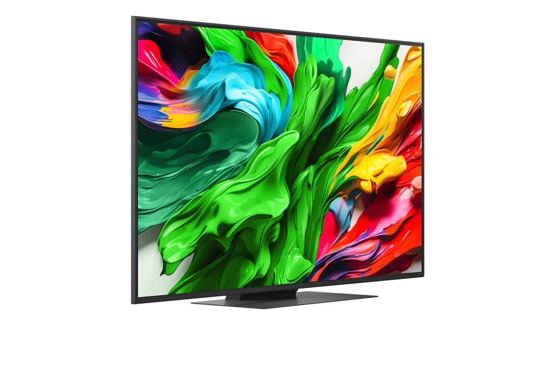 LG טלוויזיה חכמה 55 אינץ' LG QNED evo AI QNED86 ‏MiniLED 4K, תדר רענון 120Hz, שלט Magic AI, מערכת הפעלה webOS 25 ‏(דגם 2025), מבט צדדי משמאל של LG QNED evo QNED86 TV , 55QNED86A6A, thumbnail 3