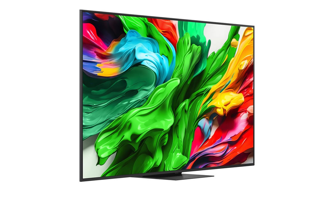 LG טלוויזיה חכמה 75 אינץ' LG QNED evo AI QNED86 ‏MiniLED 4K, תדר רענון 120Hz, שלט Magic AI, מערכת הפעלה webOS 25 ‏(דגם 2025), מבט צדדי משמאל של LG QNED evo QNED86 TV , 75QNED86A6A, thumbnail 3