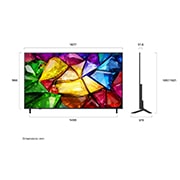 LG 75 אינץ' LG Mini RGB evo AI MRGB85 4K Smart TV 2026, dimension, 75MRGB85B6C, thumbnail 3