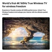 LG טלוויזיית טפט 83 אינץ' LG OLED evo AI W6 True Wireless 4K טלוויזיה חכמה 2026, טלוויזיית טפט LG OLED evo AI W6 עם ביצועים ללא אובדן נתונים חזותי מציגה סצנת מערה תת-ימית מוארת שמש ב-4K 165Hz, תוך שמירה על פרטים עדינים, צבע טבעי ותנועה חלקה באופן אלחוטי., OLED83W66LA, thumbnail 7
