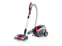 שואב אבק צילינדר multi cyclone ללא שקית עם פיית טורבינה, פייה לשטיחים ורצפות ומסנן hepa ניתן-לשטיפה (עוצמת יניקה של עד ‎2000 ואט ו-‎370 ואט, 1.2 ל', אדום-איטלקי)1