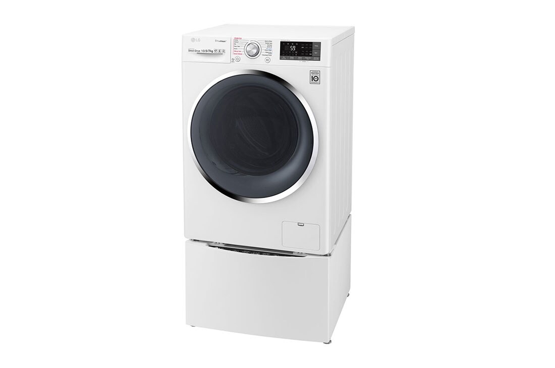 Lg מכונת כביסה כפולה ומשולבת מייבש 7 10 5 ק ג Lg ישראל