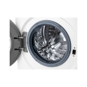 LG מכונת כביסה 8 ק''ג AIDD בצבע לבן פתח קדמי  עם דלת שחורה, LG-F1608BD, F1608BD, thumbnail 4