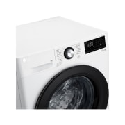 LG מכונת כביסה 8 ק''ג AIDD בצבע לבן פתח קדמי  עם דלת שחורה, LG-F1608BD, F1608BD, thumbnail 8