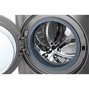 LG מכונת כביסה 15 ק''ג AIDD בצבע כסוף פתח קדמי עם דלת שחורה וזכוכית מחוסמת, F015TOPBD, F015TOPBD, thumbnail 3