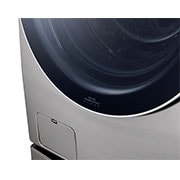 LG מכונת כביסה 15 ק''ג AIDD בצבע כסוף פתח קדמי עם דלת שחורה וזכוכית מחוסמת, F015TOPBD, F015TOPBD, thumbnail 5