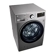 LG מכונת כביסה 15 ק''ג AIDD בצבע כסוף פתח קדמי עם דלת שחורה וזכוכית מחוסמת, F015TOPBD, F015TOPBD, thumbnail 10