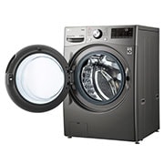 LG מכונת כביסה 15 ק''ג AIDD בצבע כסוף פתח קדמי עם דלת שחורה וזכוכית מחוסמת, F015TOPBD, F015TOPBD, thumbnail 12