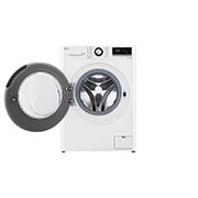 LG מכונת כביסה 10.5 ק''ג AIDD בצבע לבן פתח קדמי עם דלת שחורה, F16105XL, F16105XL, thumbnail 2