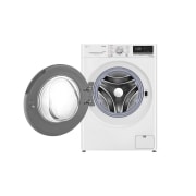 LG מכונת כביסה 10.5 ק''ג AIDD בצבע לבן פתח קדמי עם דלת שחורה, Frontopen, F16105SWDE, thumbnail 3