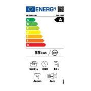 LG מכונת כביסה 12 ק''ג AIDD בצבע פלדה שחורה פתח קדמי עם דלת שחורה, energy label, F1612SBSE, thumbnail 16