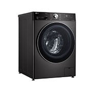 LG מכונת כביסה 12 ק''ג AIDD בצבע פלדה שחורה פתח קדמי עם דלת שחורה, f1612sbse, F1612SBSE, thumbnail 10