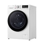 LG מכונת כביסה 9 ק''ג AIDD  פתח קדמי בצבע לבן ודלת בעלת גוון שחור, right side view, F1409SWE, thumbnail 13