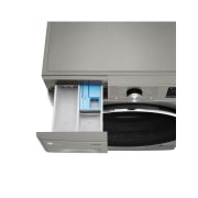 LG מכונת כביסה 10.5 ק''ג AIDD בצבע כסוף פתח קדמי עם דלת שחורה, Top_Drawer_Open_Detail, F16105SE, thumbnail 8