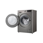 LG מכונת כביסה 10.5 ק''ג AIDD בצבע כסוף פתח קדמי עם דלת שחורה, Right_Open, F16105SE, thumbnail 14