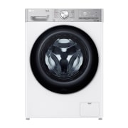 LG מכונת כביסה 12 ק''ג AIDD בצבע לבן פתח קדמי עם דלת שחורה, Front view, F1612WTE, thumbnail 1