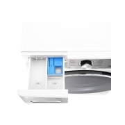 LG מכונת כביסה 12 ק''ג AIDD בצבע לבן פתח קדמי עם דלת שחורה, TopDrawerOpen_Detail, F1612WTE, thumbnail 7