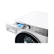 LG מכונת כביסה 12 ק''ג AIDD בצבע לבן פתח קדמי עם דלת שחורה, Drawer_Detail, F1612WTE, thumbnail 8