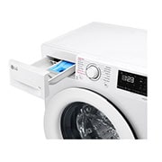 LG מכונת כביסה 7 ק''ג AIDD פתח קדמי בצבע לבן עם דלת לבנה, Detail4_slim, F1607WDE, thumbnail 7