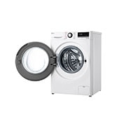 LG מכונת כביסה 7 ק''ג AIDD פתח קדמי בצבע לבן עם דלת שחורה, f1607bde, F1607BDE, thumbnail 12