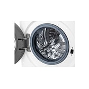 LG מכונת כביסה 8.5 ק''ג AIDD בצבע לבן פתח קדמי  עם דלת שחורה, Drum, F0854SE, thumbnail 4