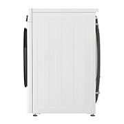 LG מכונת כביסה 10.5 ק''ג AIDD בצבע לבן פתח קדמי עם דלת שחורה, Side view, F16105SBDE, thumbnail 14