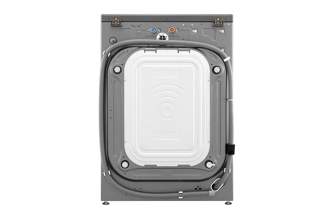 LG מכונת כביסה/מייבש  10/17 ק''ג AIDD פתח קדמי בצבע אבן כסופה ודלת בעלת גוון שחור, Back view, F1710CV-1, thumbnail 16