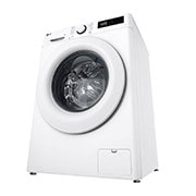 LG מכונת כביסה 9 ק''ג AIDD בצבע לבן פתח קדמי עם דלת לבנה , perspective view, F4Y5VYW3W, thumbnail 14