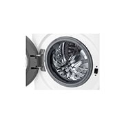 LG מכונת כביסה 9 ק''ג AIDD בצבע לבן פתח קדמי עם דלת לבנה , drum view, F4Y5VYW3W, thumbnail 5