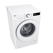 LG מכונת כביסה 9 ק''ג AIDD בצבע לבן פתח קדמי עם דלת לבנה , top perspective view, F4Y5VYW3W, thumbnail 9