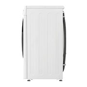 LG מכונת כביסה 8 ק''ג AIDD בצבע לבן פתח קדמי עם דלת לבנה , side view, F2Y5PYW3W, thumbnail 15