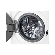 LG מכונת כביסה 8 ק''ג AIDD בצבע לבן פתח קדמי עם דלת לבנה , detergent tray open view, F2Y5PYW3W, thumbnail 5