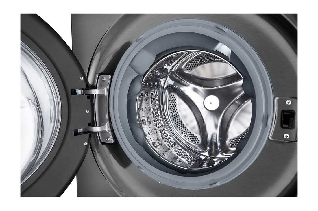 LG מכונת כביסה 12 ק''ג ומייבש כביסה 10 ק''ג במגדל יוקרתי בצבע שחור פלטינה, drum view, WT40, thumbnail 5