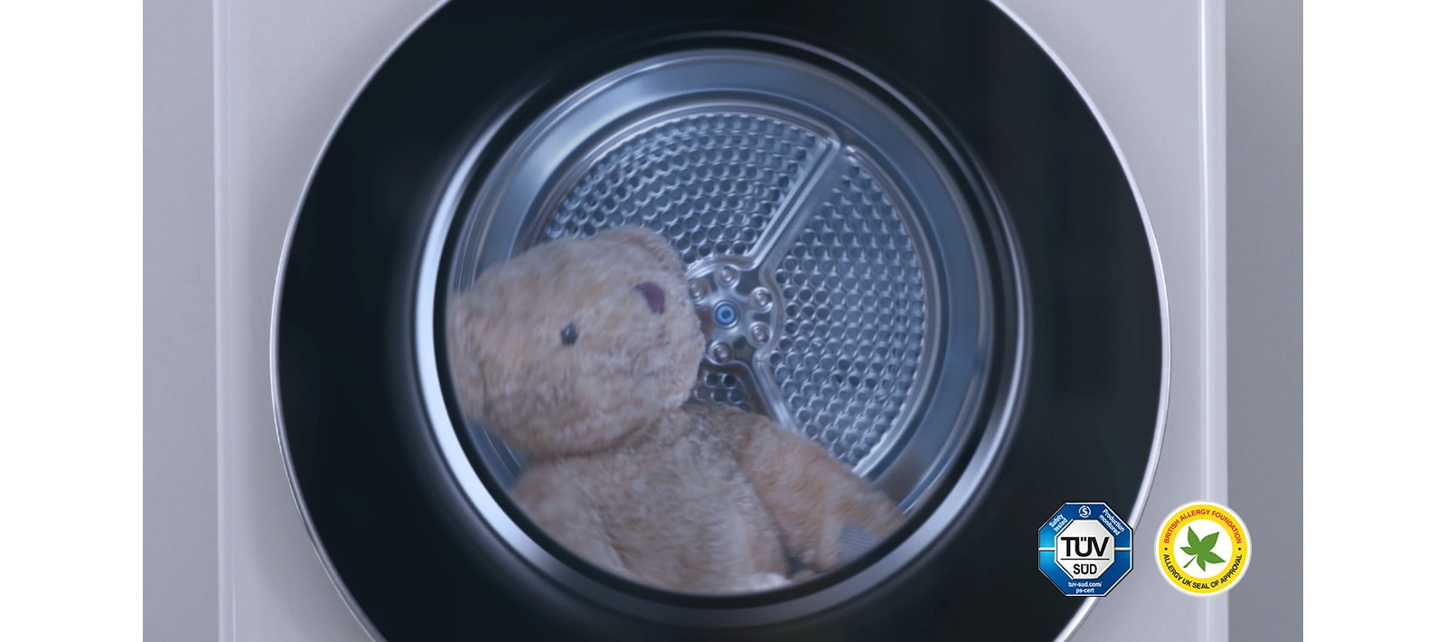 לייבש דובון ולהפחית 99.9% מהחיידקים ומקרדית האבק החיה באמצעות Allergy Care