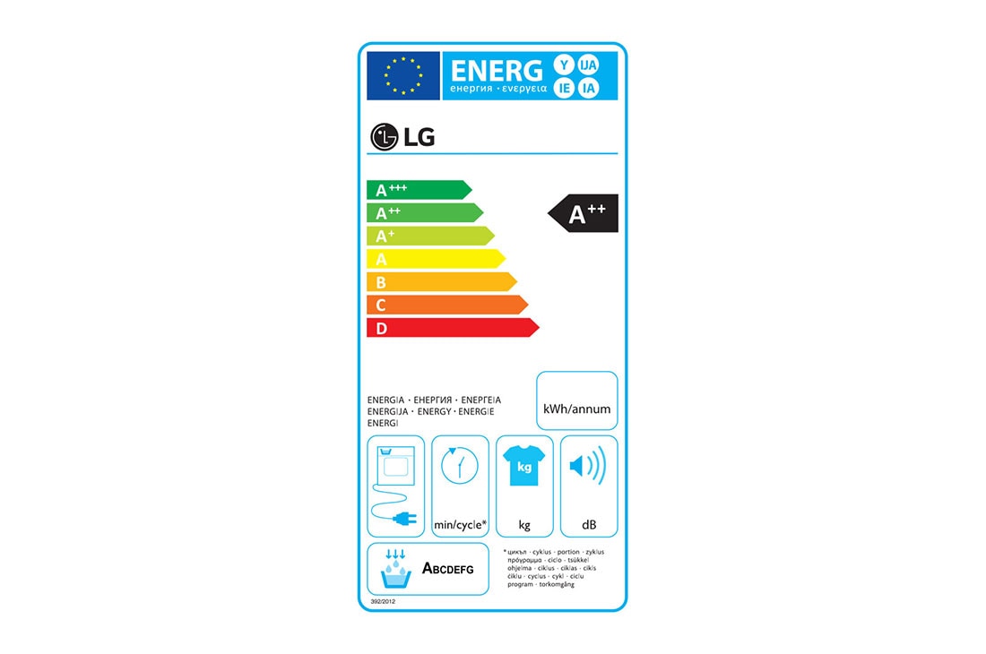 LG מייבש אמין וחסכוני באנרגיה, Enery_lable, FD1609BD, thumbnail 13