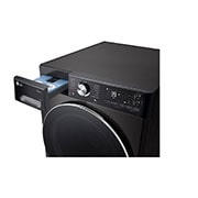 LG מכונת כביסה 13 ק''ג AIDD בצבע שחור פלטינה עם פתח קדמי ודלת שחורה, Side Detergent try view, WF13314GBC, thumbnail 7