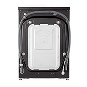 LG מכונת כביסה 13 ק''ג AIDD בצבע שחור פלטינה עם פתח קדמי ודלת שחורה, Back view, WF13314GBC, thumbnail 16