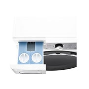 LG מכונת כביסה 13 ק''ג AIDD בצבע לבן עם פתח קדמי ודלת שחורה, Top detergent box , WF13314WBC, thumbnail 8