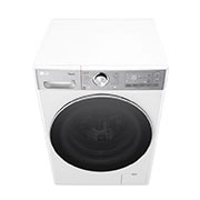LG מכונת כביסה 13 ק''ג AIDD בצבע לבן עם פתח קדמי ודלת שחורה, Front top view, WF13314WBC, thumbnail 10