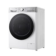 LG מכונת כביסה 13 ק''ג AIDD בצבע לבן עם פתח קדמי ודלת שחורה, Left view, WF13314WBC, thumbnail 13