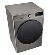 LG מכונת כביסה 11 ק''ג AIDD בצבע כסוף עם פתח קדמי ודלת שחורה, top view, WF11214GBB, thumbnail 9