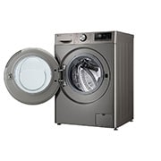 LG מכונת כביסה 11 ק''ג AIDD בצבע כסוף עם פתח קדמי ודלת שחורה, right side open, WF11214GBB, thumbnail 11