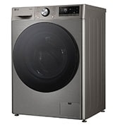 LG מכונת כביסה 11 ק''ג AIDD בצבע כסוף עם פתח קדמי ודלת שחורה, right side, WF11214GBB, thumbnail 12