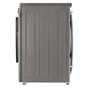 LG מכונת כביסה 11 ק''ג AIDD בצבע כסוף עם פתח קדמי ודלת שחורה, side, WF11214GBB, thumbnail 14