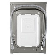 LG מכונת כביסה 11 ק''ג AIDD בצבע כסוף עם פתח קדמי ודלת שחורה, back, WF11214GBB, thumbnail 15